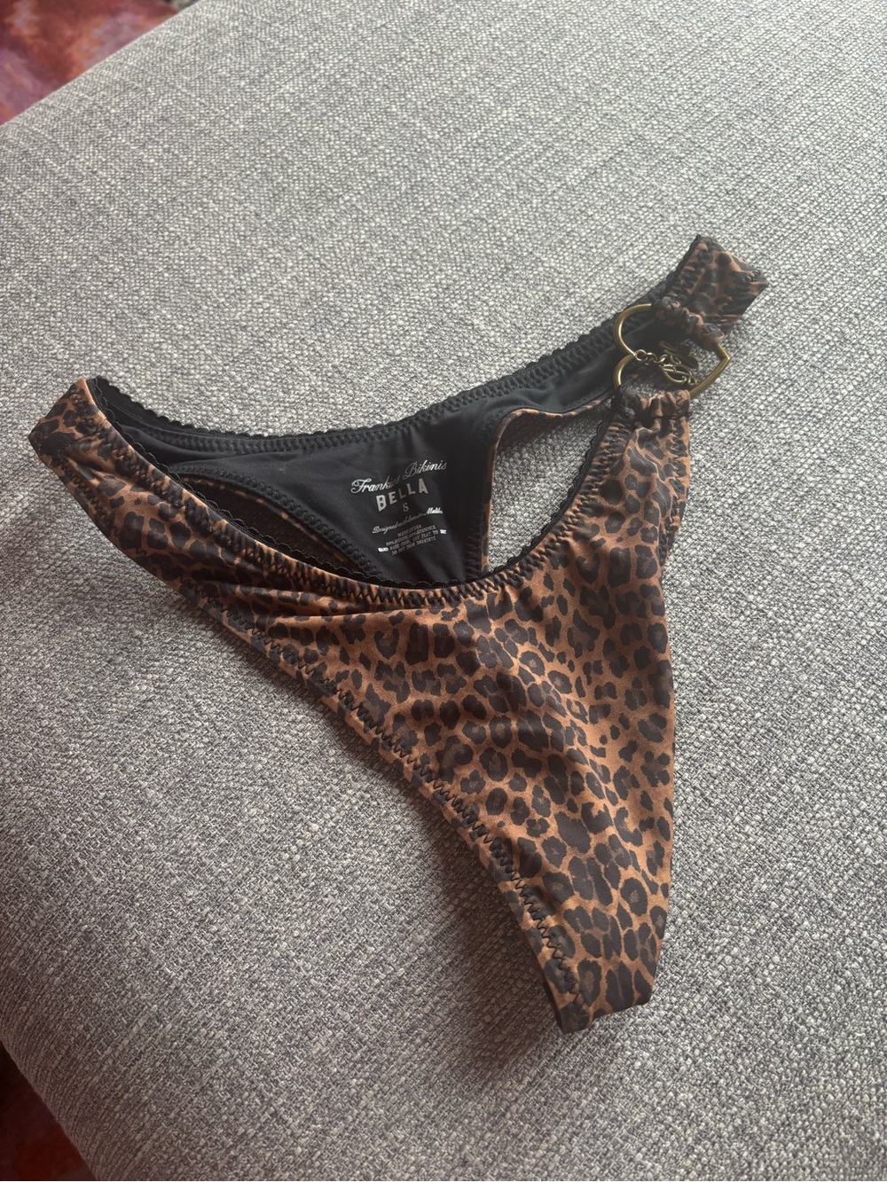 Frankie’s bikinis Bella hadid leopard bottoms